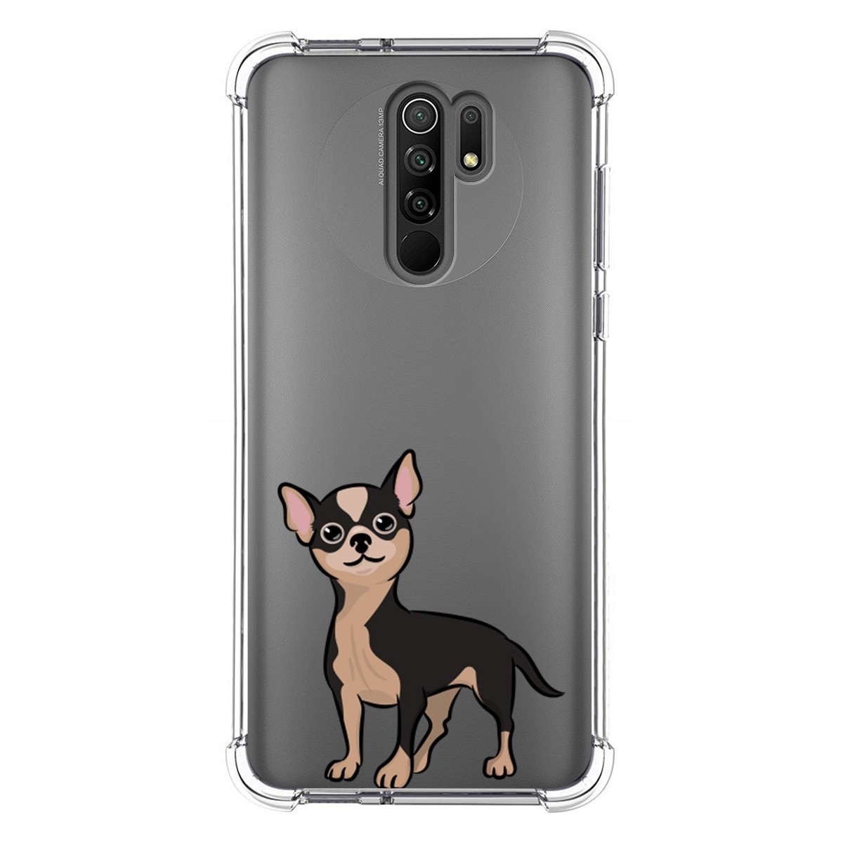Funda Silicona Antigolpes para Xiaomi Redmi 9 diseño Perros 05 Dibujos