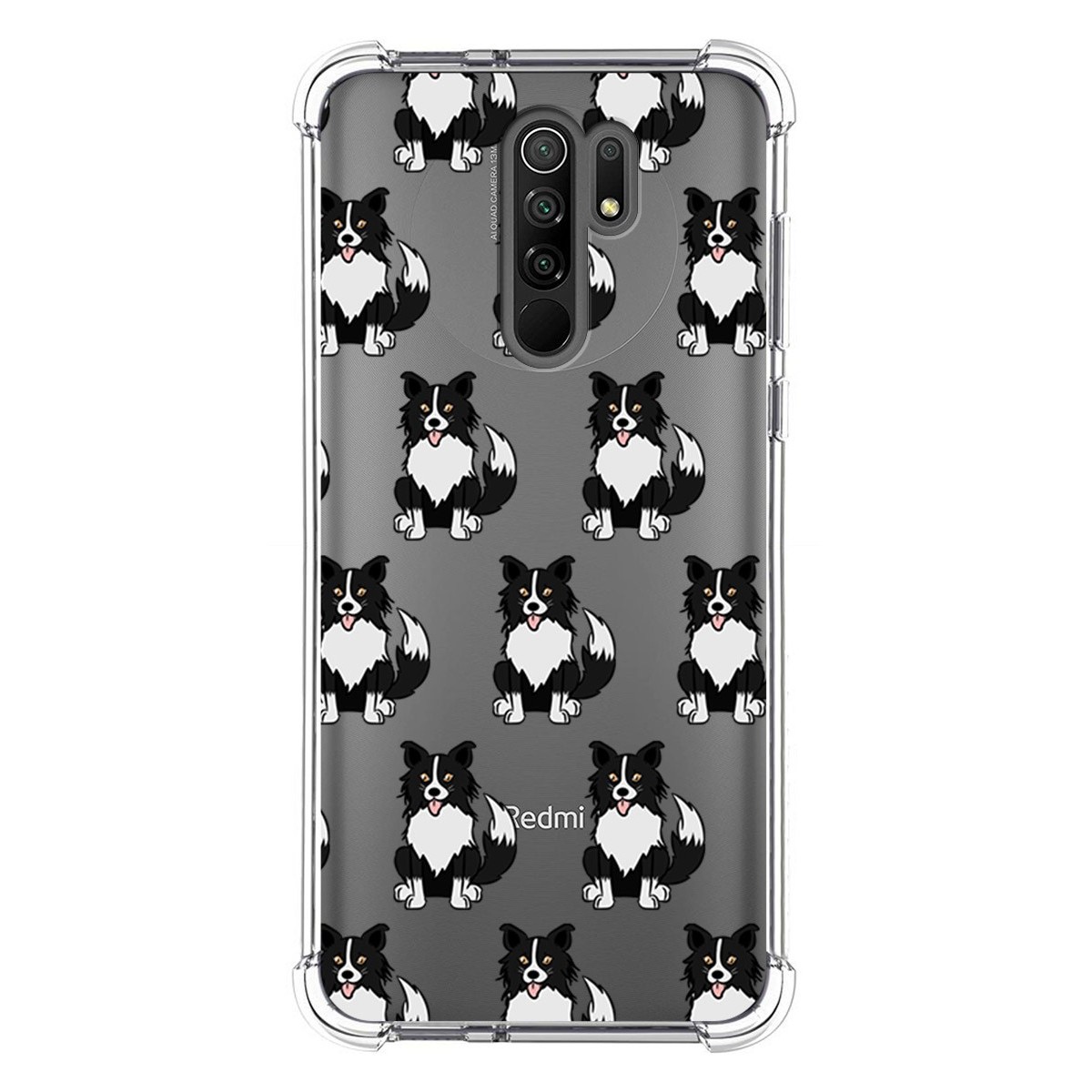 Funda Silicona Antigolpes para Xiaomi Redmi 9 diseño Perros 07 Dibujos
