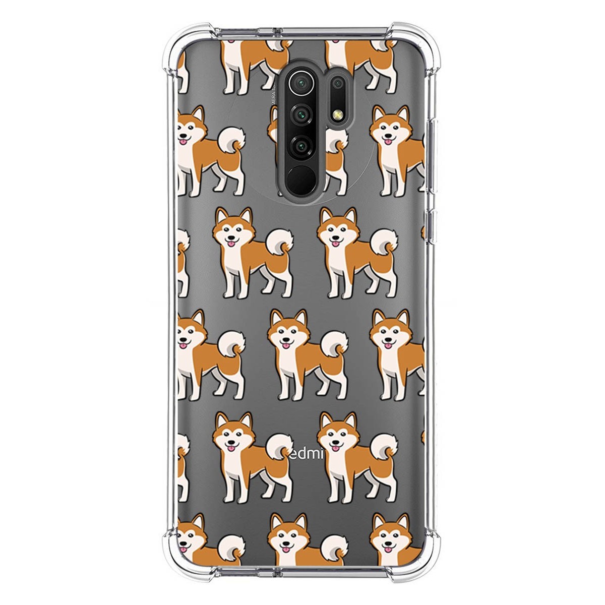 Funda Silicona Antigolpes para Xiaomi Redmi 9 diseño Perros 08 Dibujos