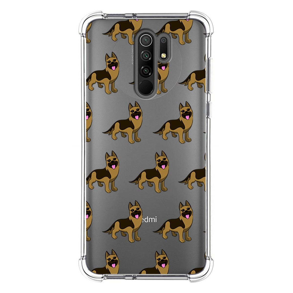 Funda Silicona Antigolpes para Xiaomi Redmi 9 diseño Perros 09 Dibujos