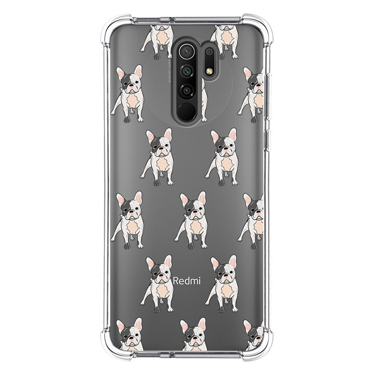 Funda Silicona Antigolpes para Xiaomi Redmi 9 diseño Perros 12 Dibujos