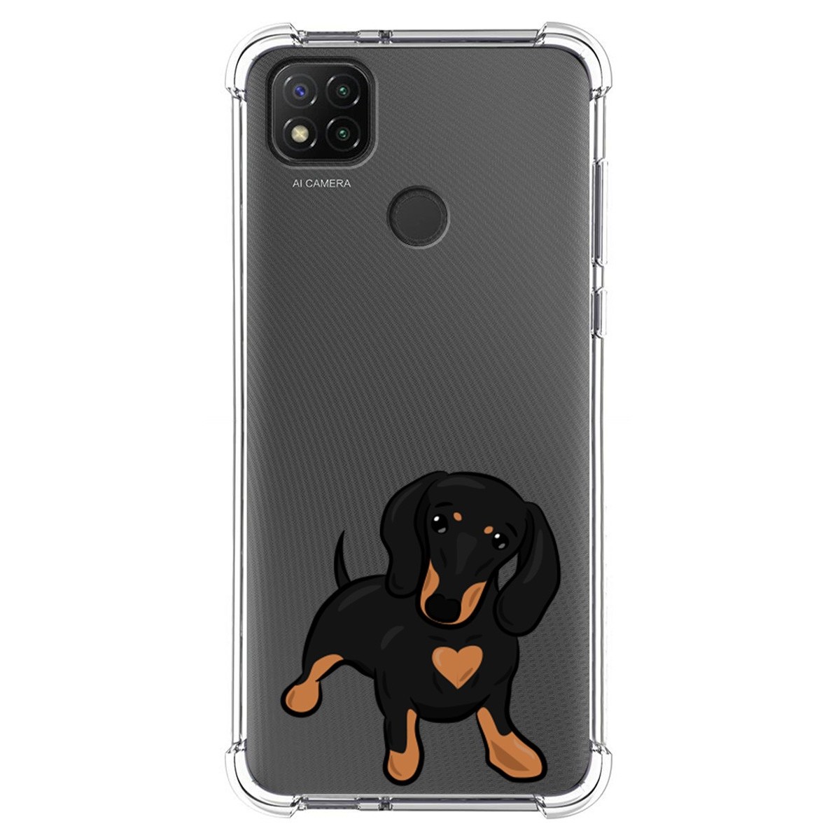 Funda Silicona Antigolpes para Xiaomi Redmi 9C diseño Perros 04 Dibujos