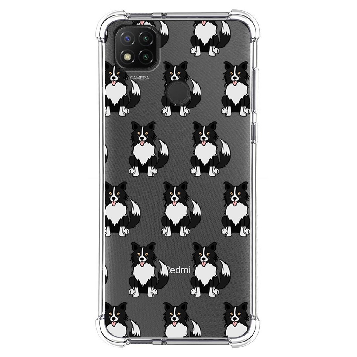 Funda Silicona Antigolpes para Xiaomi Redmi 9C diseño Perros 07 Dibujos