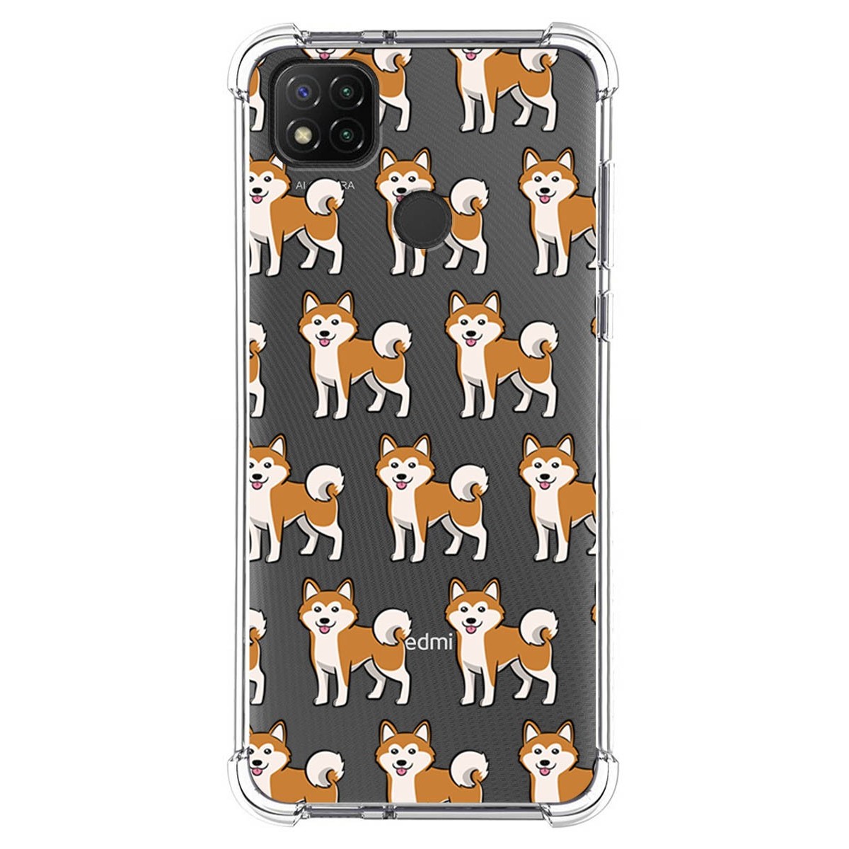 Funda Silicona Antigolpes para Xiaomi Redmi 9C diseño Perros 08 Dibujos