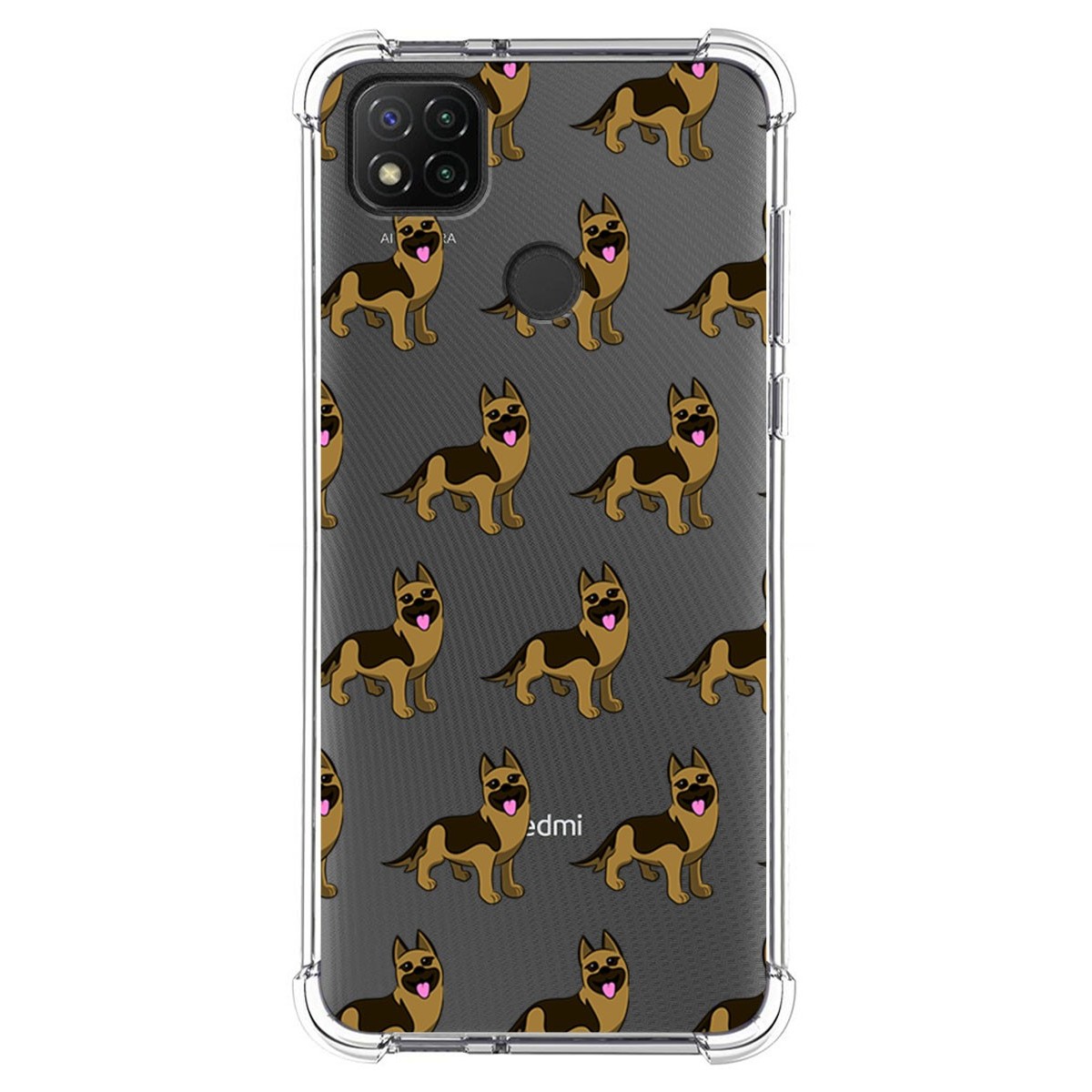 Funda Silicona Antigolpes para Xiaomi Redmi 9C diseño Perros 09 Dibujos