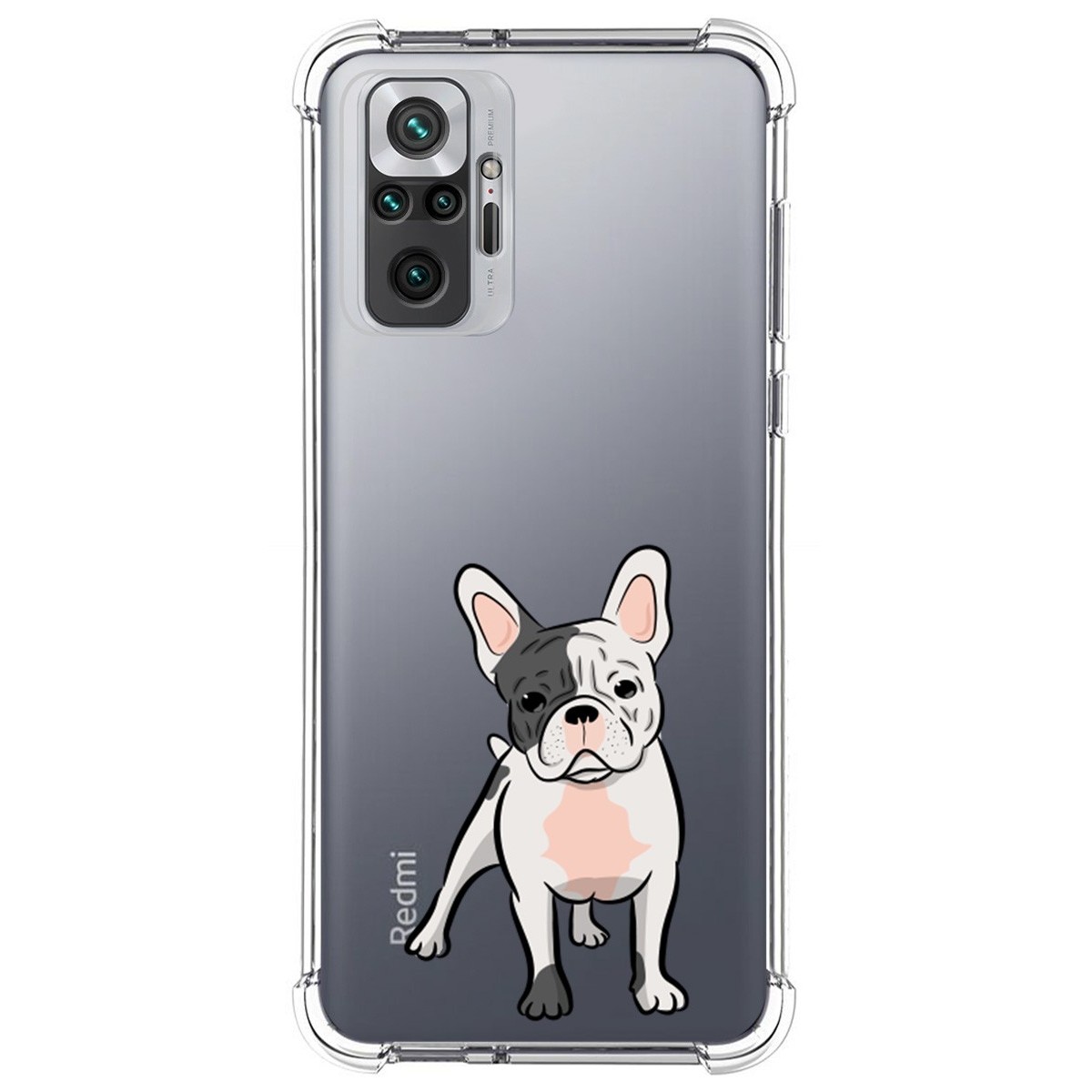 Funda Silicona Antigolpes para Xiaomi Redmi Note 10 Pro diseño Perros 06 Dibujos