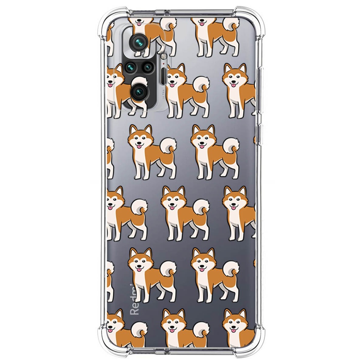 Funda Silicona Antigolpes para Xiaomi Redmi Note 10 Pro diseño Perros 08 Dibujos