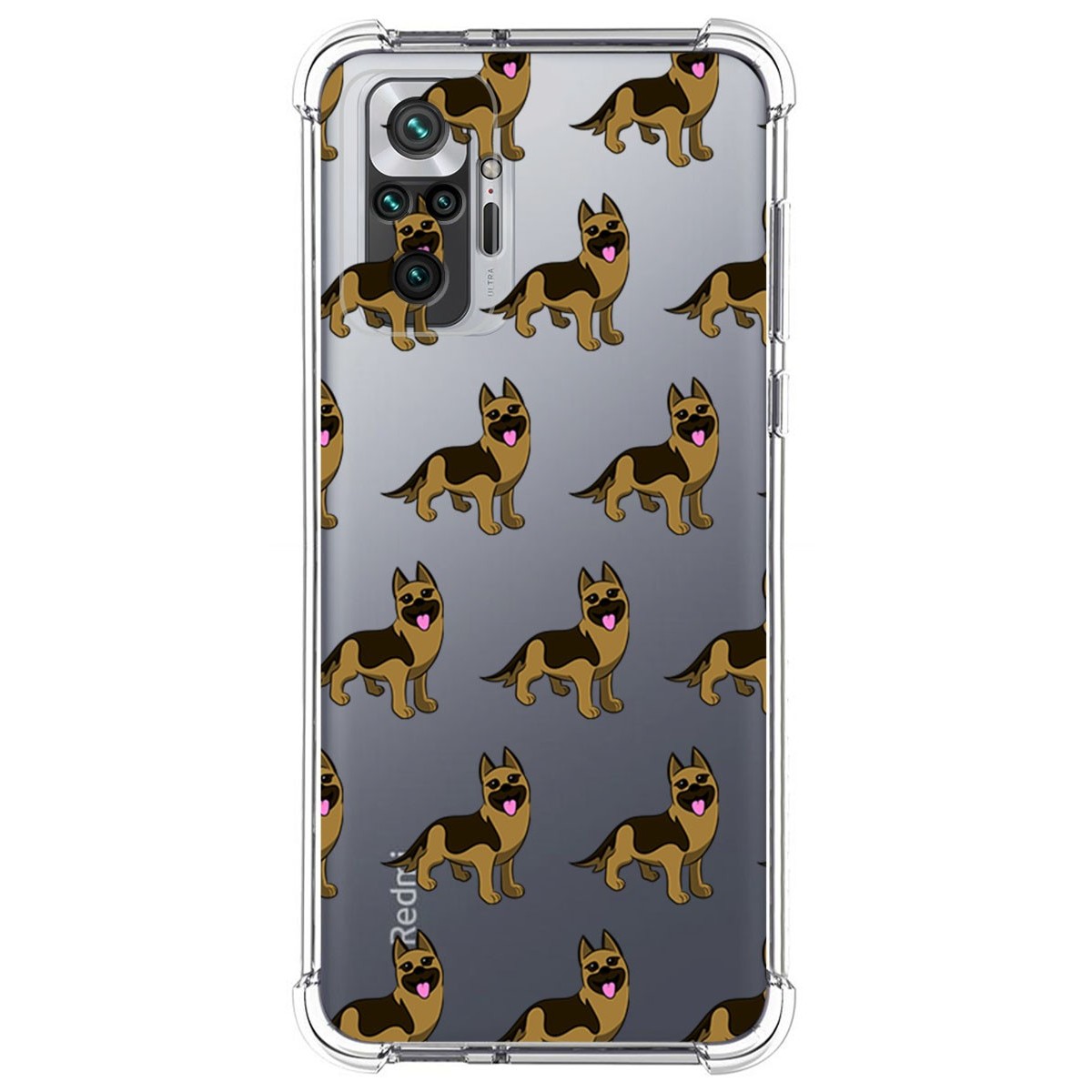 Funda Silicona Antigolpes para Xiaomi Redmi Note 10 Pro diseño Perros 09 Dibujos