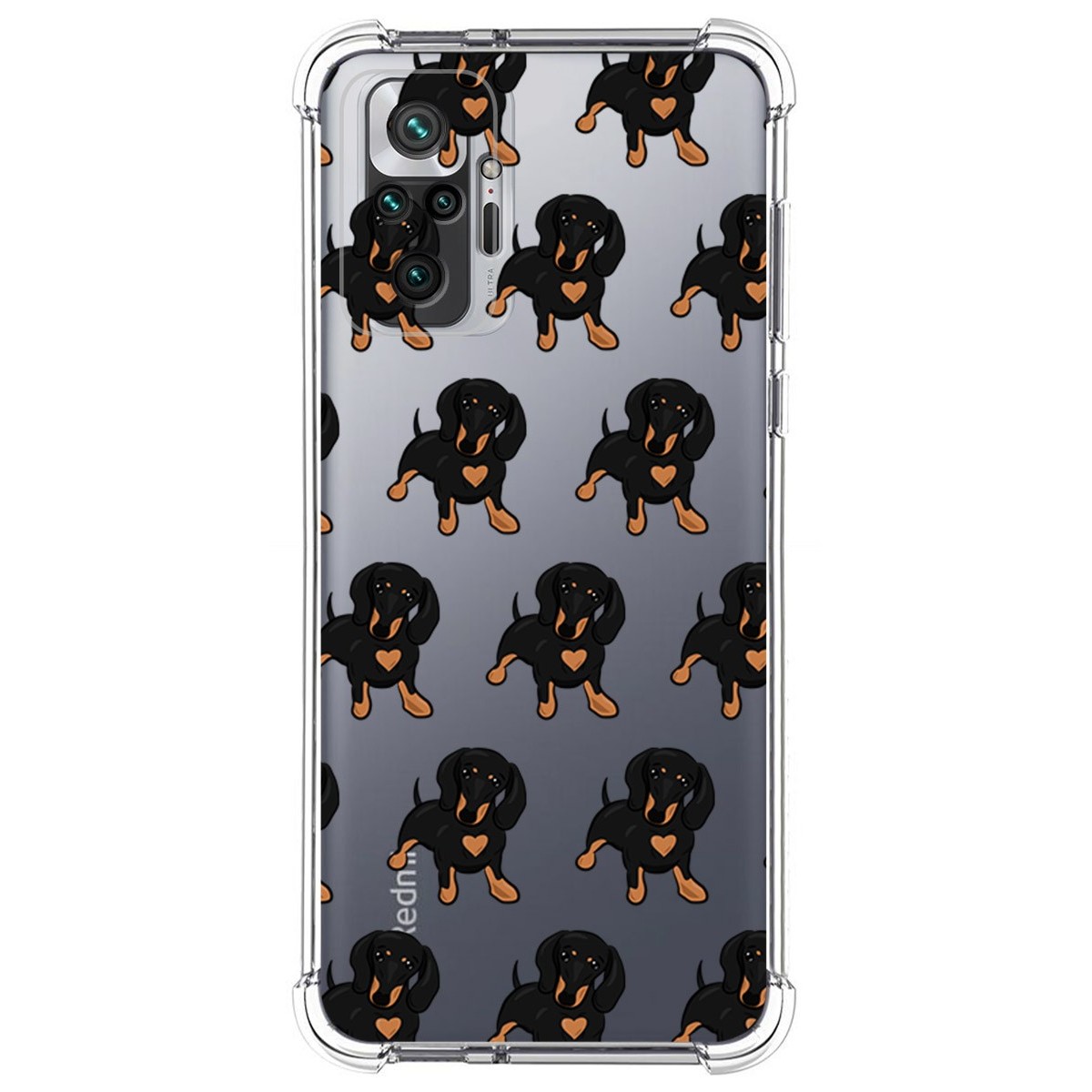 Funda Silicona Antigolpes para Xiaomi Redmi Note 10 Pro diseño Perros 10 Dibujos