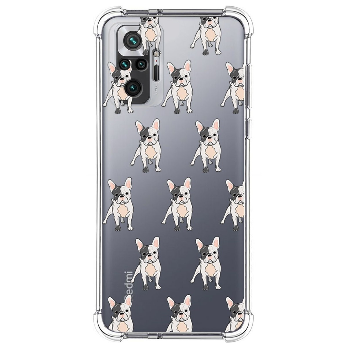 Funda Silicona Antigolpes para Xiaomi Redmi Note 10 Pro diseño Perros 12 Dibujos