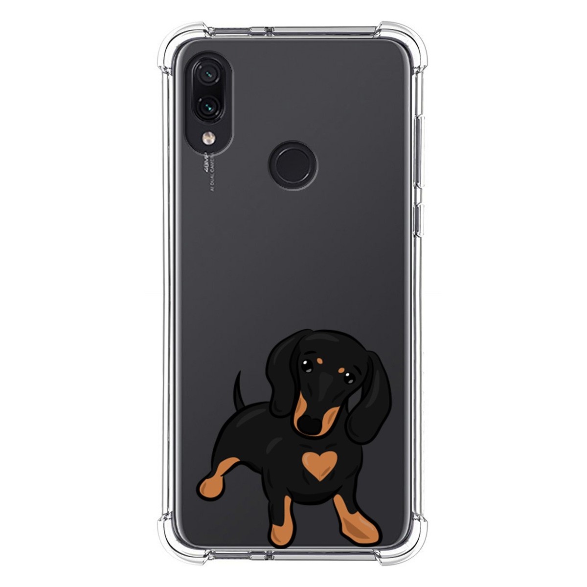 Funda Silicona Antigolpes para Xiaomi Redmi Note 7 diseño Perros 04 Dibujos