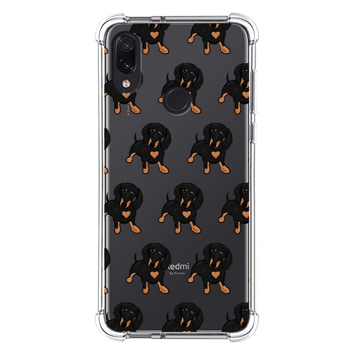 Funda Silicona Antigolpes para Xiaomi Redmi Note 7 diseño Perros 10 Dibujos