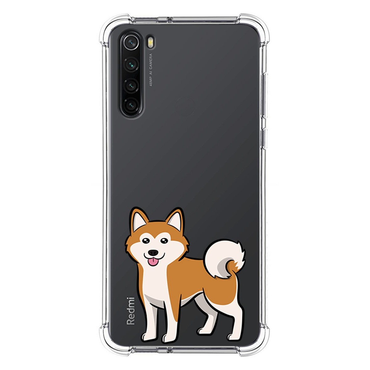 Funda Silicona Antigolpes para Xiaomi Redmi Note 8 (2019/2021) diseño Perros 02 Dibujos