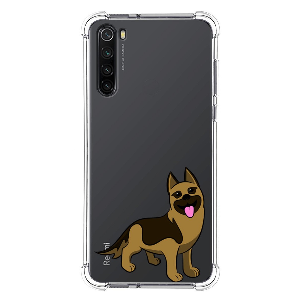 Funda Silicona Antigolpes para Xiaomi Redmi Note 8 (2019/2021) diseño Perros 03 Dibujos