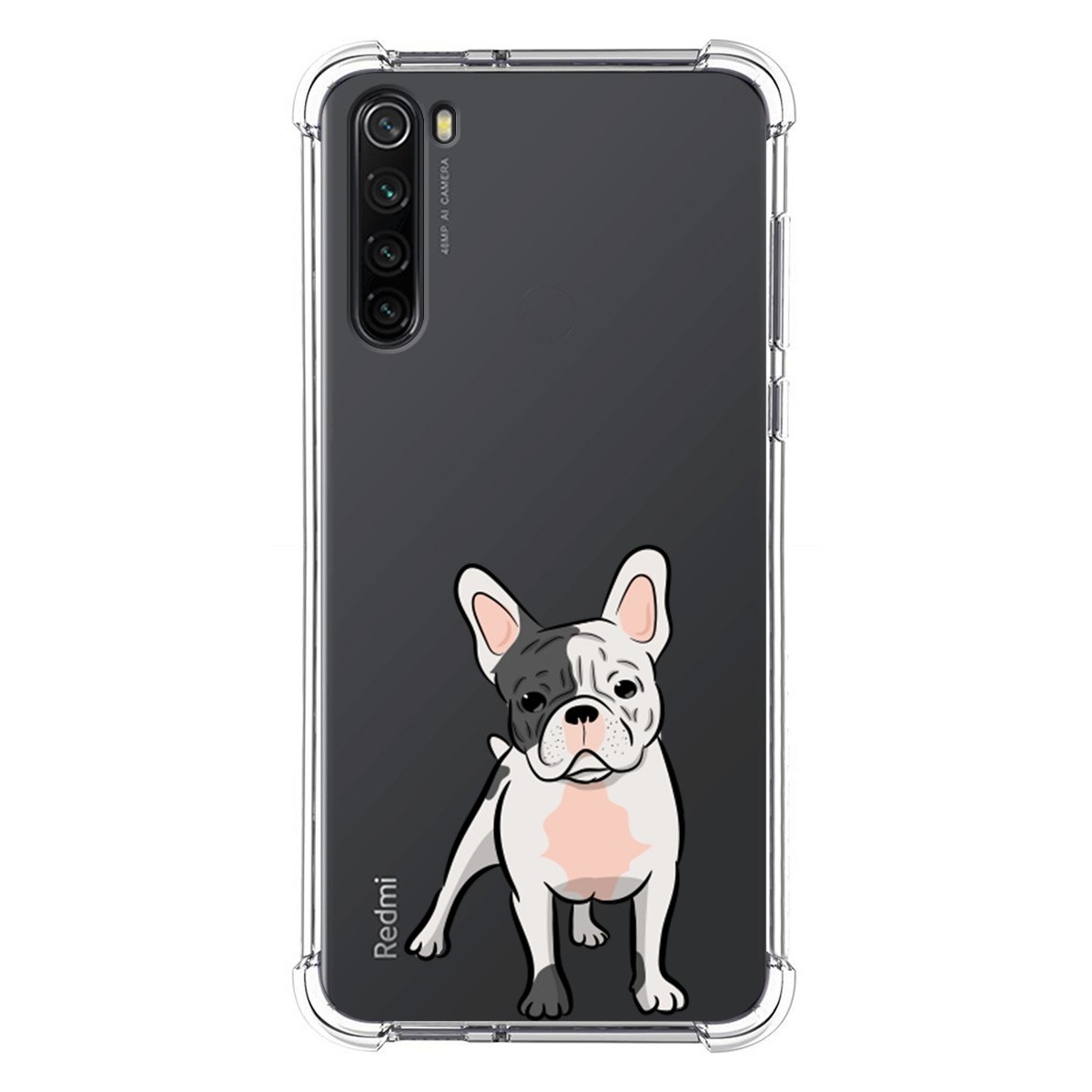 Funda Silicona Antigolpes para Xiaomi Redmi Note 8 (2019/2021) diseño Perros 06 Dibujos
