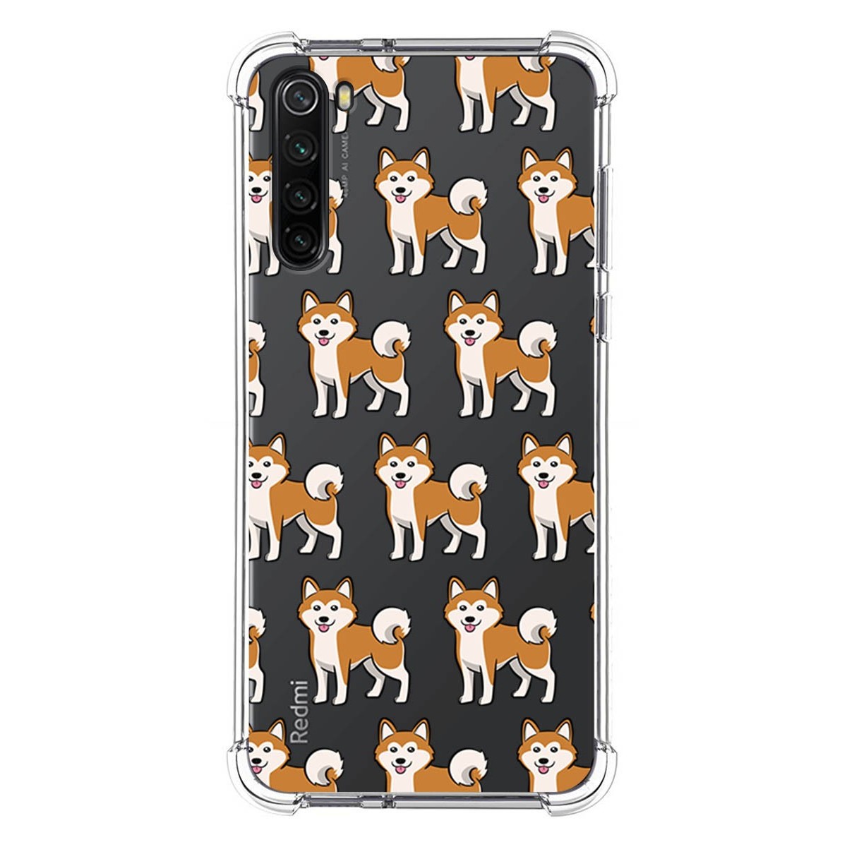 Funda Silicona Antigolpes para Xiaomi Redmi Note 8 (2019/2021) diseño Perros 08 Dibujos