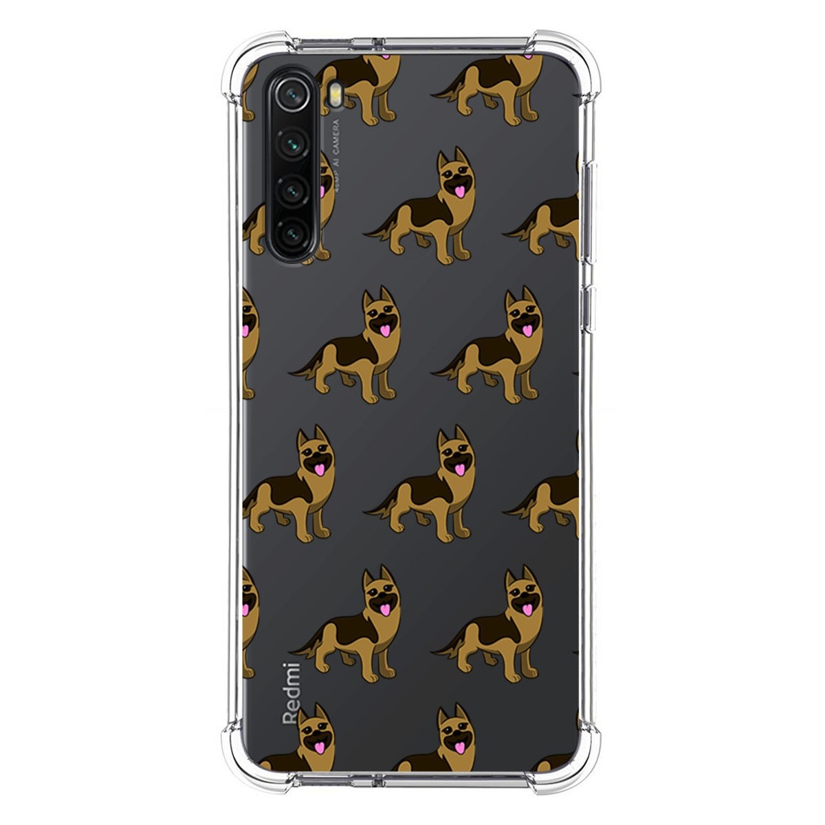 Funda Silicona Antigolpes para Xiaomi Redmi Note 8 (2019/2021) diseño Perros 09 Dibujos