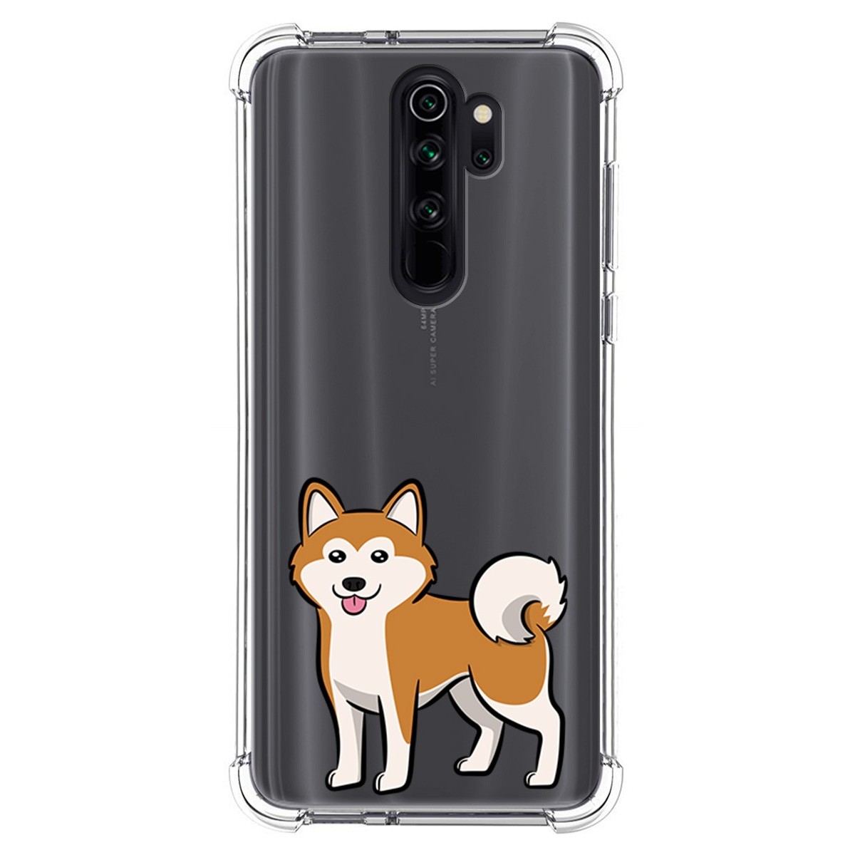 Funda Silicona Antigolpes para Xiaomi Redmi Note 8 Pro diseño Perros 02 Dibujos