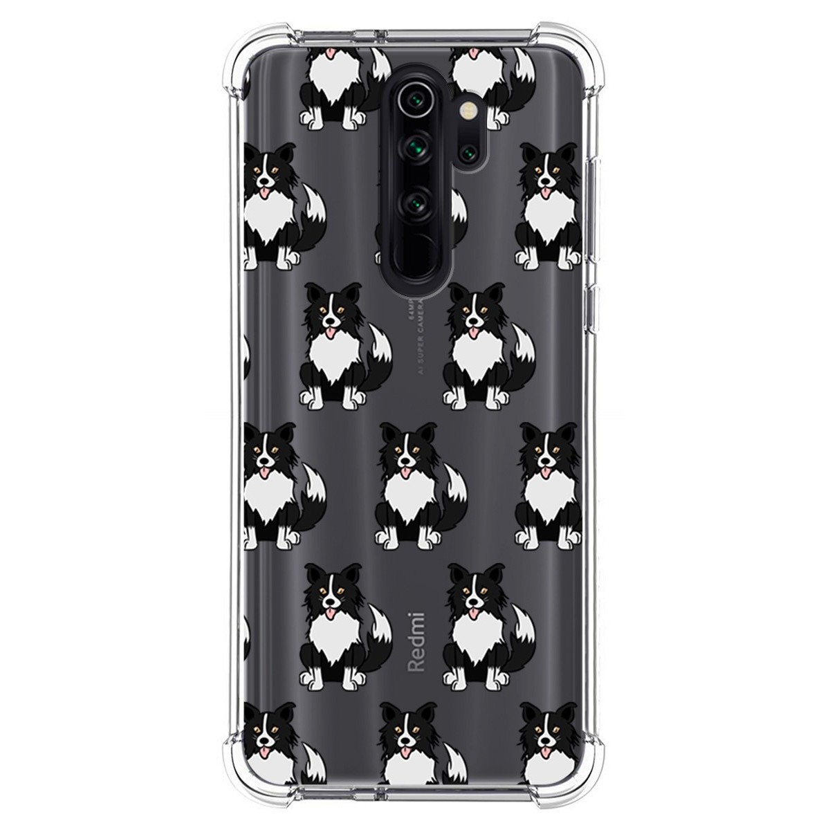 Funda Silicona Antigolpes para Xiaomi Redmi Note 8 Pro diseño Perros 07 Dibujos
