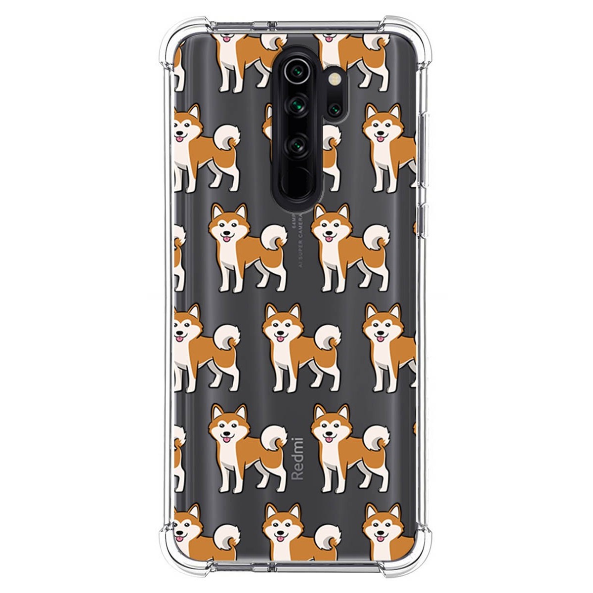 Funda Silicona Antigolpes para Xiaomi Redmi Note 8 Pro diseño Perros 08 Dibujos
