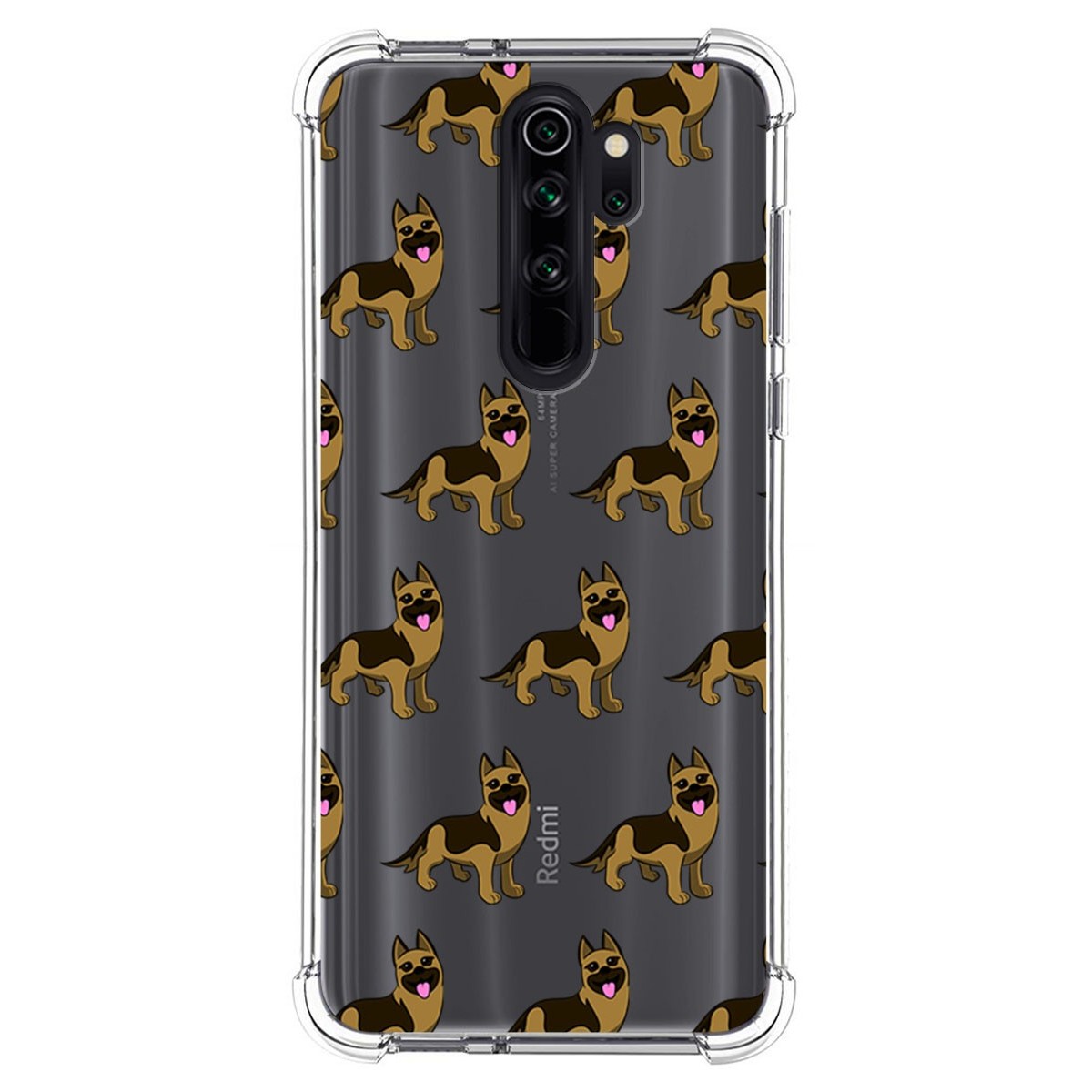 Funda Silicona Antigolpes para Xiaomi Redmi Note 8 Pro diseño Perros 09 Dibujos