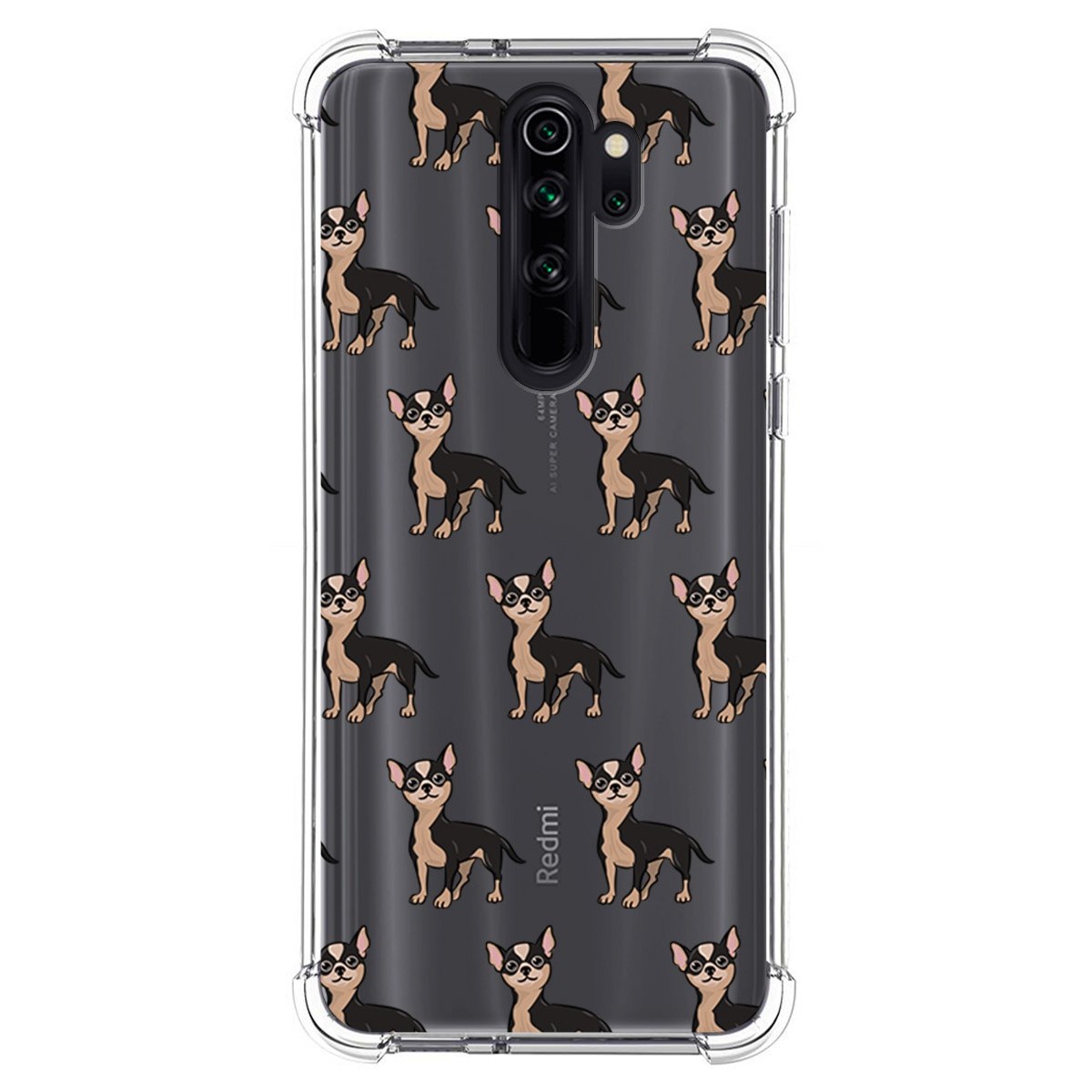 Funda Silicona Antigolpes para Xiaomi Redmi Note 8 Pro diseño Perros 11 Dibujos