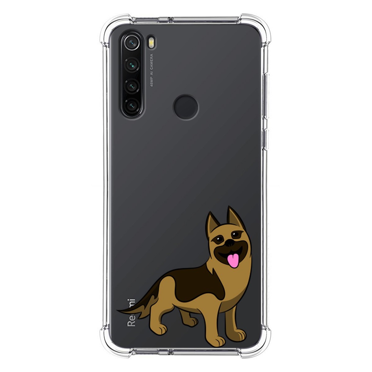 Funda Silicona Antigolpes para Xiaomi Redmi Note 8T diseño Perros 03 Dibujos