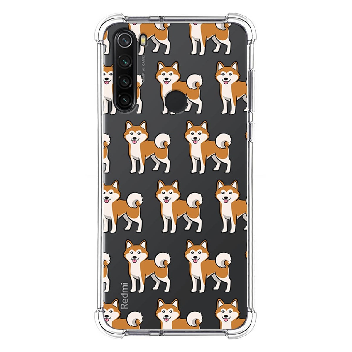 Funda Silicona Antigolpes para Xiaomi Redmi Note 8T diseño Perros 08 Dibujos