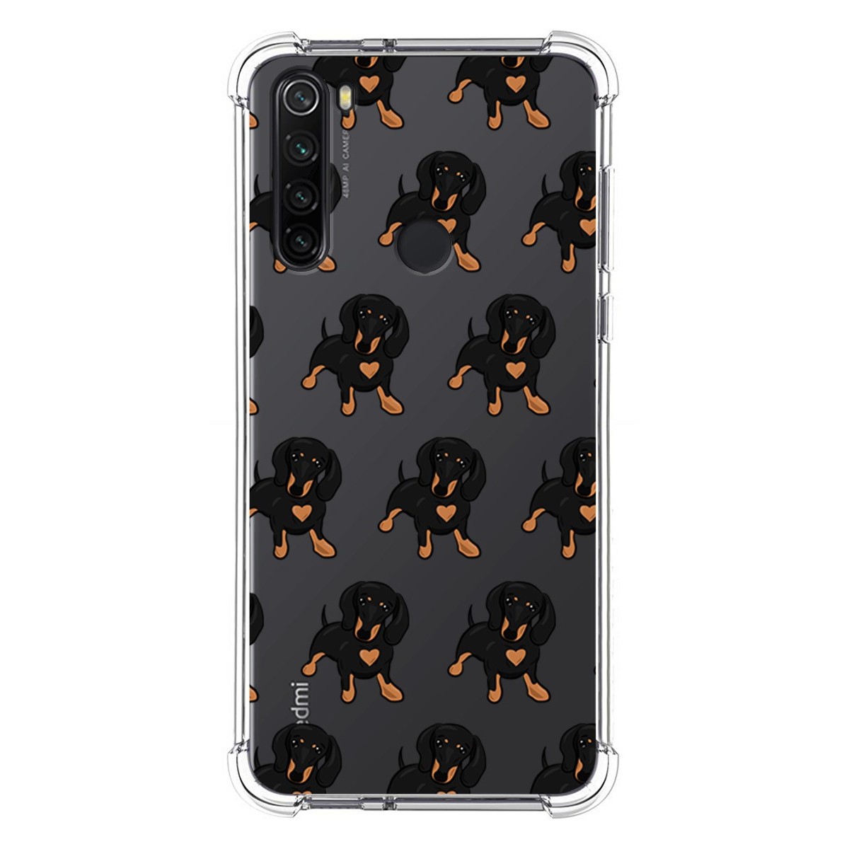 Funda Silicona Antigolpes para Xiaomi Redmi Note 8T diseño Perros 10 Dibujos