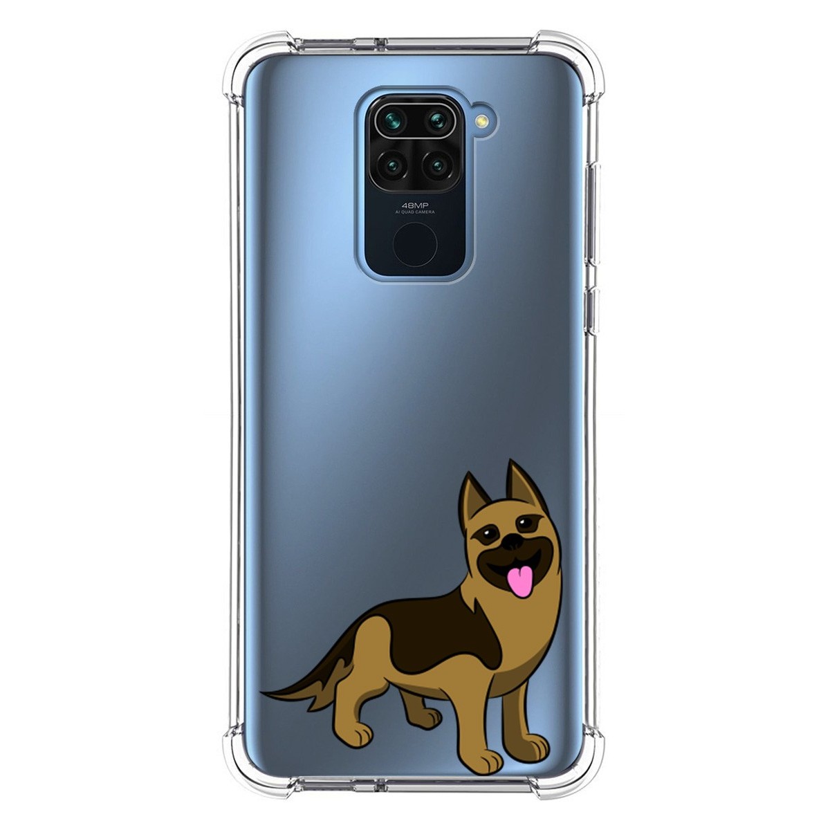 Funda Silicona Antigolpes para Xiaomi Redmi Note 9 diseño Perros 03 Dibujos