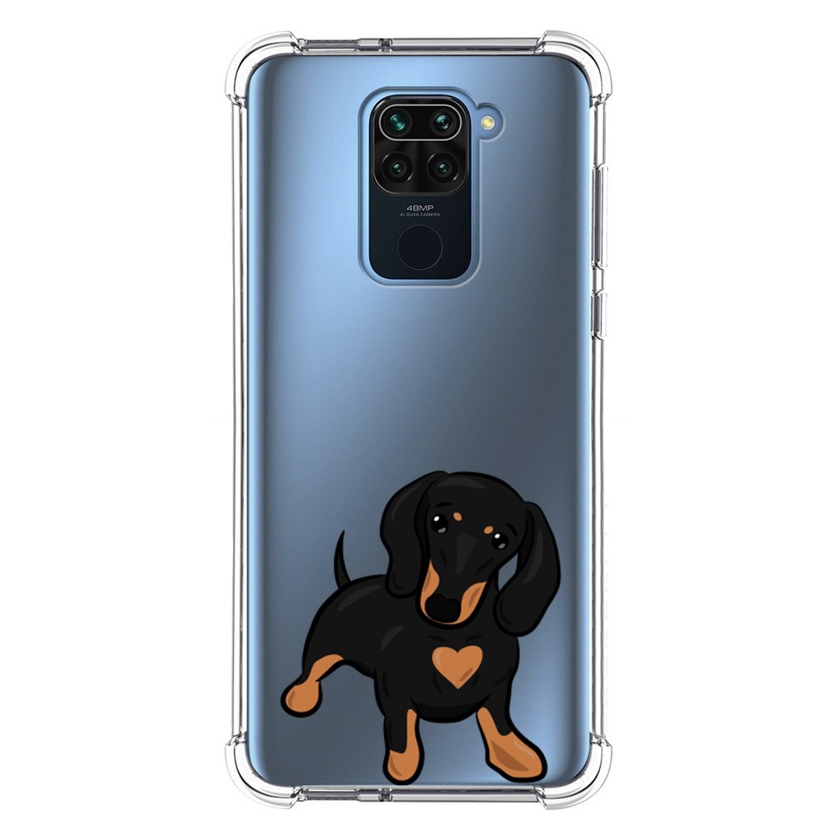 Funda Silicona Antigolpes para Xiaomi Redmi Note 9 diseño Perros 04 Dibujos