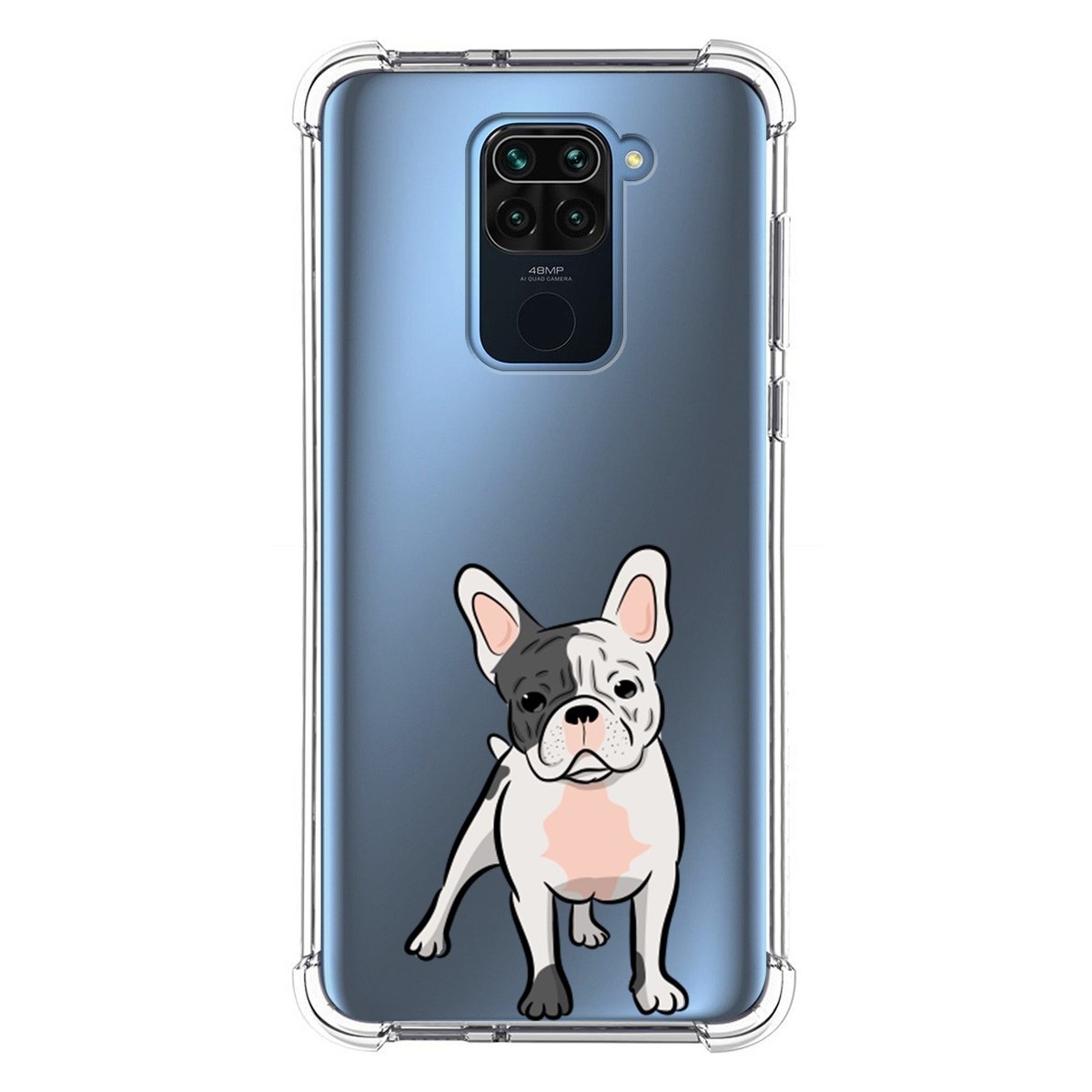 Funda Silicona Antigolpes para Xiaomi Redmi Note 9 diseño Perros 06 Dibujos