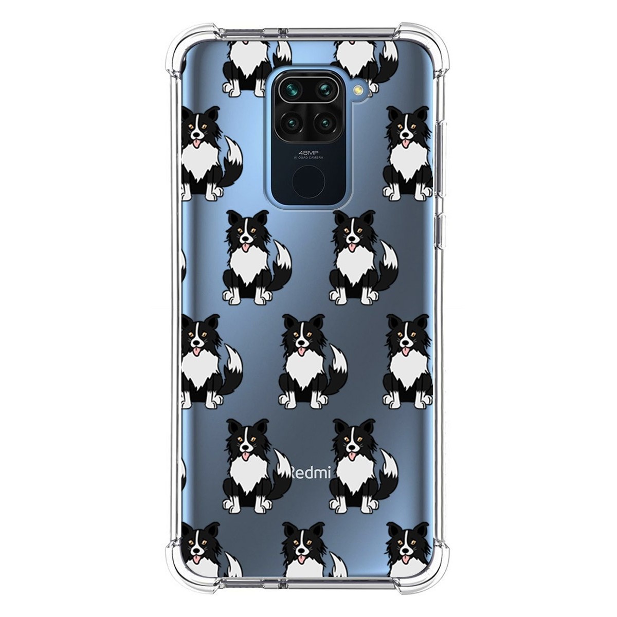 Funda Silicona Antigolpes para Xiaomi Redmi Note 9 diseño Perros 07 Dibujos