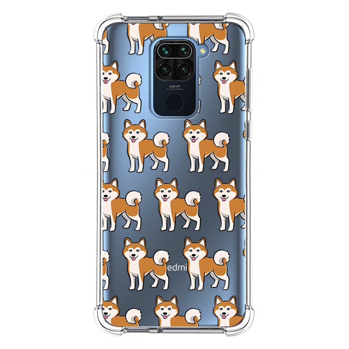 Funda Silicona Antigolpes para Xiaomi Redmi Note 9 diseño Perros 08 Dibujos