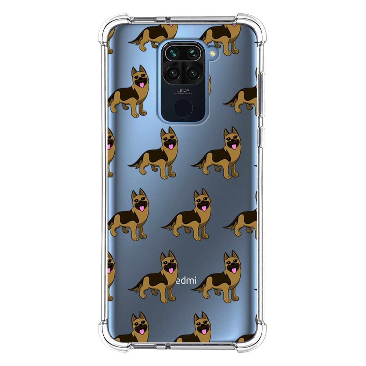 Funda Silicona Antigolpes para Xiaomi Redmi Note 9 diseño Perros 09 Dibujos