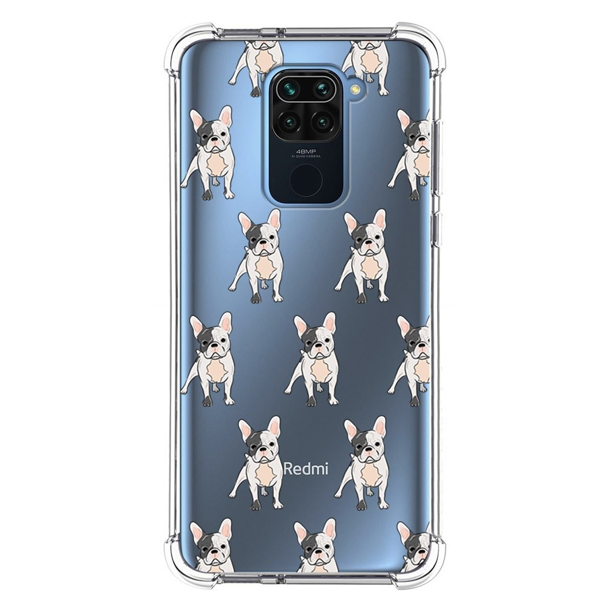 Funda Silicona Antigolpes para Xiaomi Redmi Note 9 diseño Perros 12 Dibujos