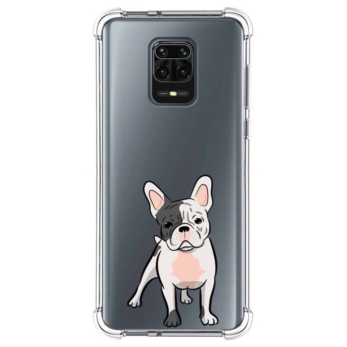 Funda Silicona Antigolpes para Xiaomi Redmi Note 9S / Note 9 Pro diseño Perros 06 Dibujos