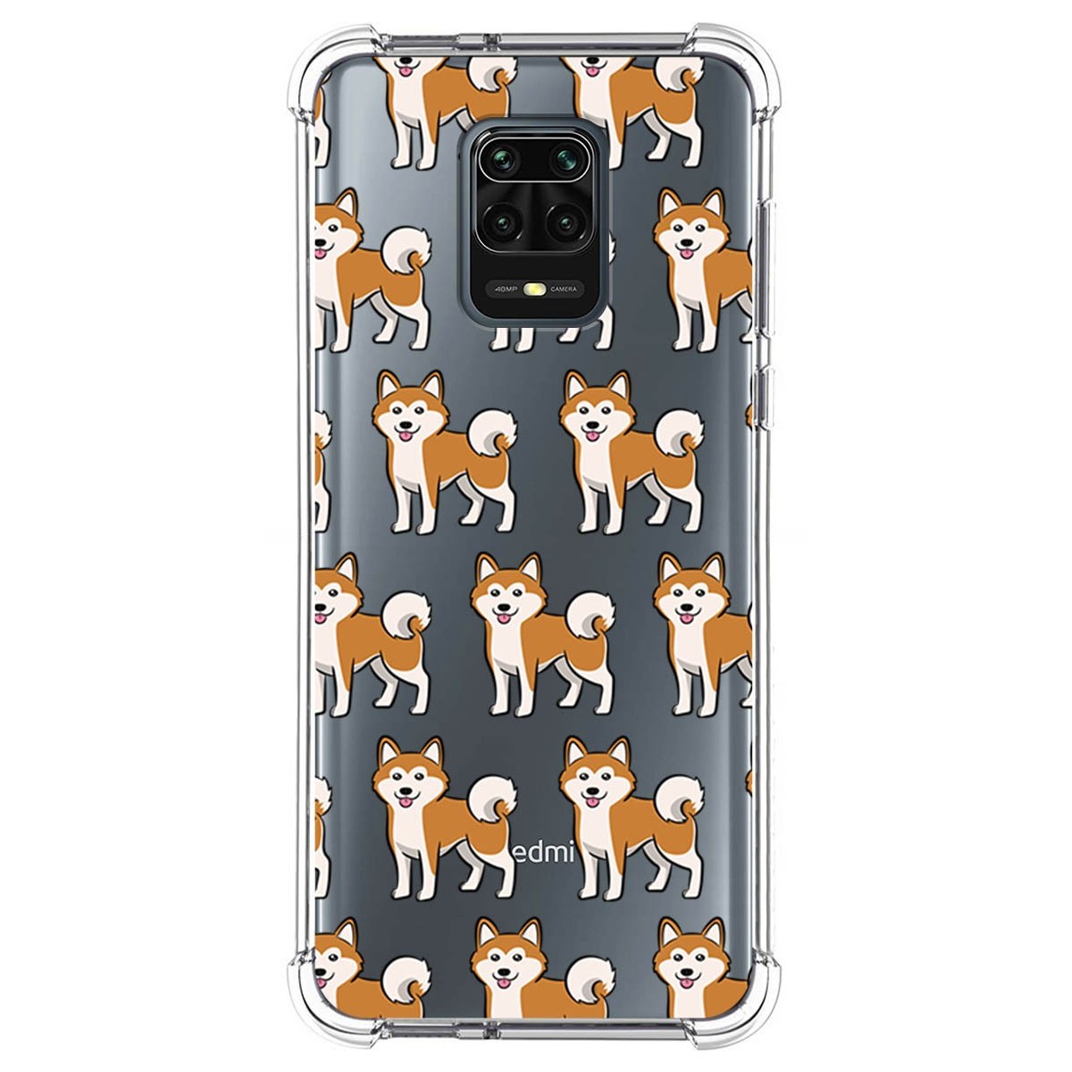 Funda Silicona Antigolpes para Xiaomi Redmi Note 9S / Note 9 Pro diseño Perros 08 Dibujos