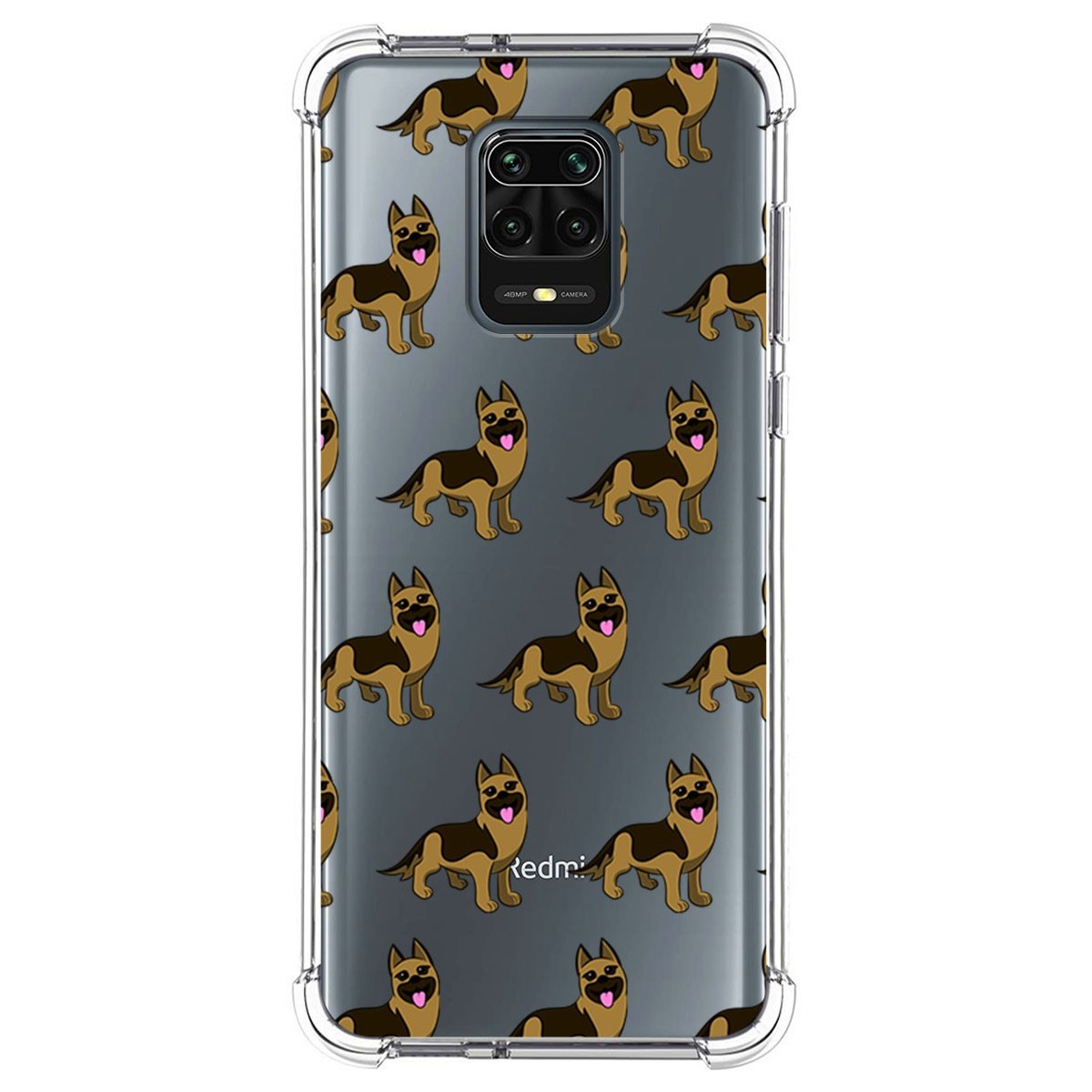 Funda Silicona Antigolpes para Xiaomi Redmi Note 9S / Note 9 Pro diseño Perros 09 Dibujos