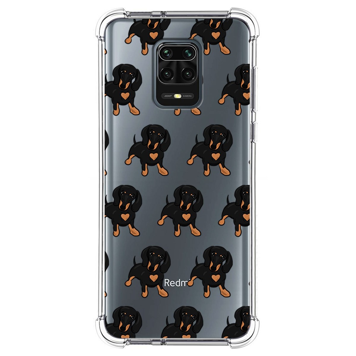 Funda Silicona Antigolpes para Xiaomi Redmi Note 9S / Note 9 Pro diseño Perros 10 Dibujos