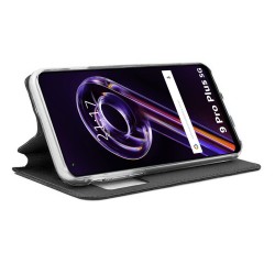 Funda Libro Soporte con Ventana para Realme 9 Pro Plus 5G color Negra 2