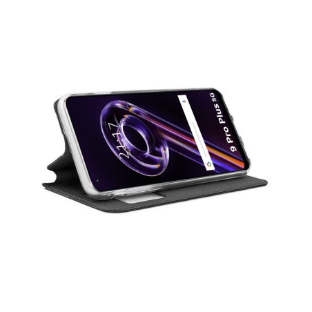 Funda Libro Soporte con Ventana para Realme 9 Pro Plus 5G color Negra