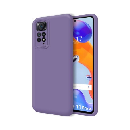 Funda Silicona Líquida Ultra Suave para Xiaomi Redmi Note 11 Pro / 11 Pro 5G color Morada