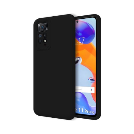 Funda Silicona Líquida Ultra Suave para Xiaomi Redmi Note 11 Pro / 11 Pro 5G color Negra