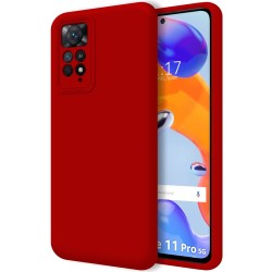 Funda Silicona Líquida Ultra Suave para Xiaomi Redmi Note 11 Pro / 11 Pro 5G color Roja
