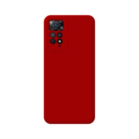 Funda Silicona Líquida Ultra Suave para Xiaomi Redmi Note 11 Pro / 11 Pro 5G color Roja