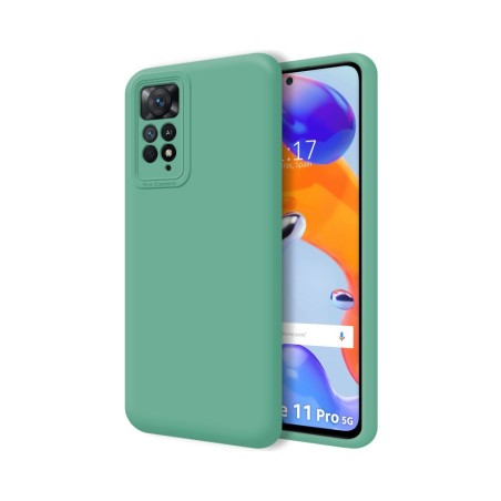 Funda Silicona Líquida Ultra Suave para Xiaomi Redmi Note 11 Pro / 11 Pro 5G color Verde