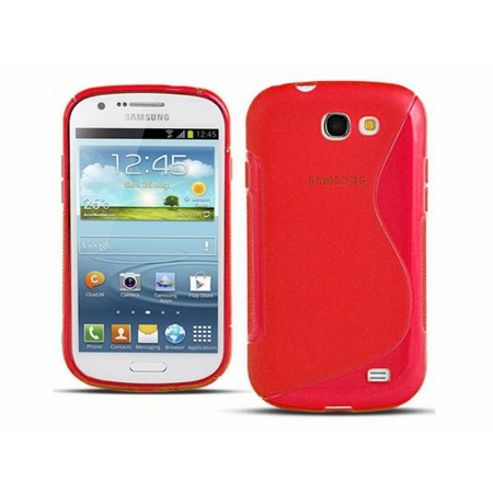 Funda Gel Tpu Samsung Samsung Galaxy Express I8730 S Line Color Roja