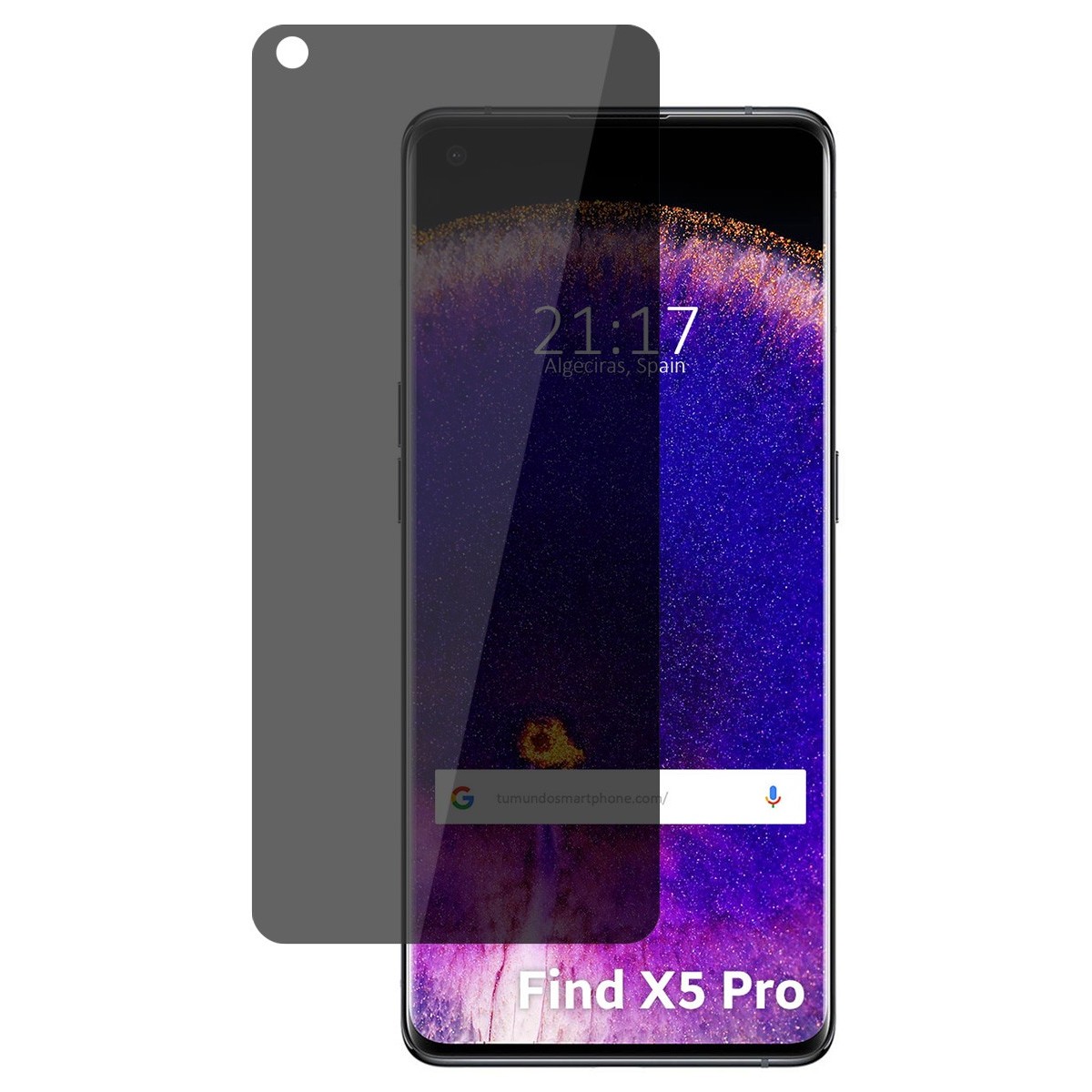 Protector Pantalla Hidrogel Privacidad Antiespías para Oppo Find X5 Pro 5G