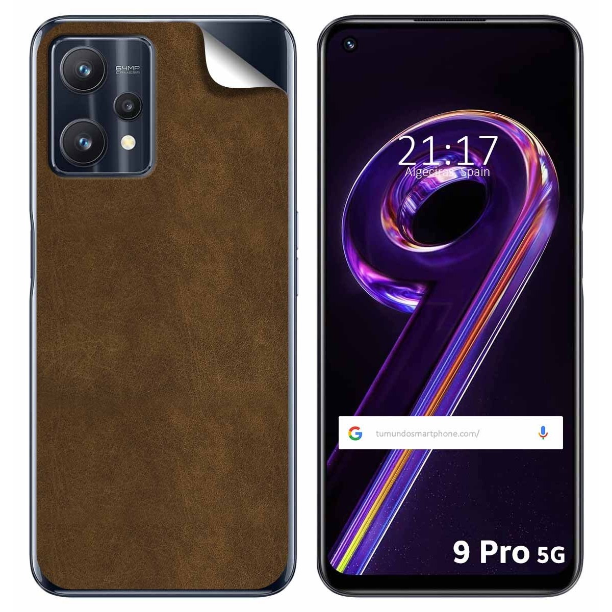 Pegatina Vinilo Autoadhesiva Textura Piel para Realme 9 Pro 5G